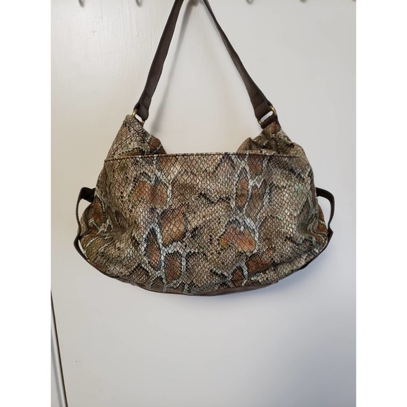 Jessica Simpson, shoulder handbag, purse, embossed, reptile, snake, print - Picture 2 of 4